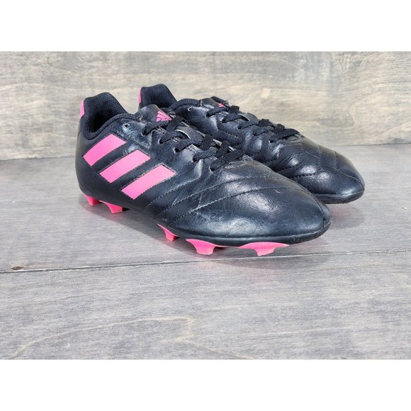 Adidas Goletto VII Firm Ground Shock Pink Black Soccer Cleats Size Mens 4 - Picture 1 of 9